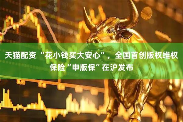 天猫配资 “花小钱买大安心”，全国首创版权维权保险“申版保”在沪发布