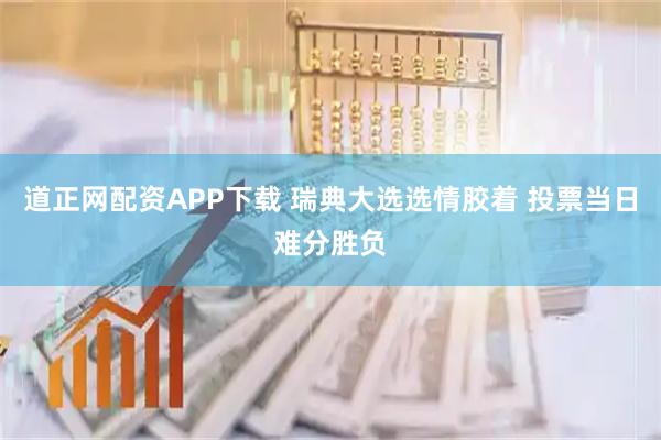 道正网配资APP下载 瑞典大选选情胶着 投票当日难分胜负